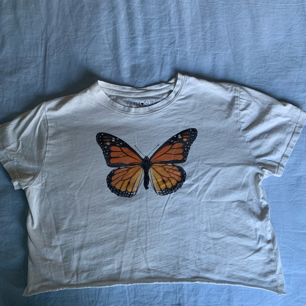 Aesthetic Butterfly Croptop